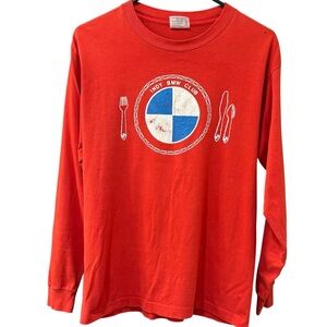 vtg single stitch Indy BMW Club longsleeve tee, large